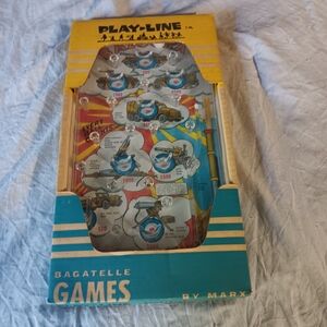 Vintage Bagatelle Games By Marx Play-Line Bagatelle Game - Colorful Design